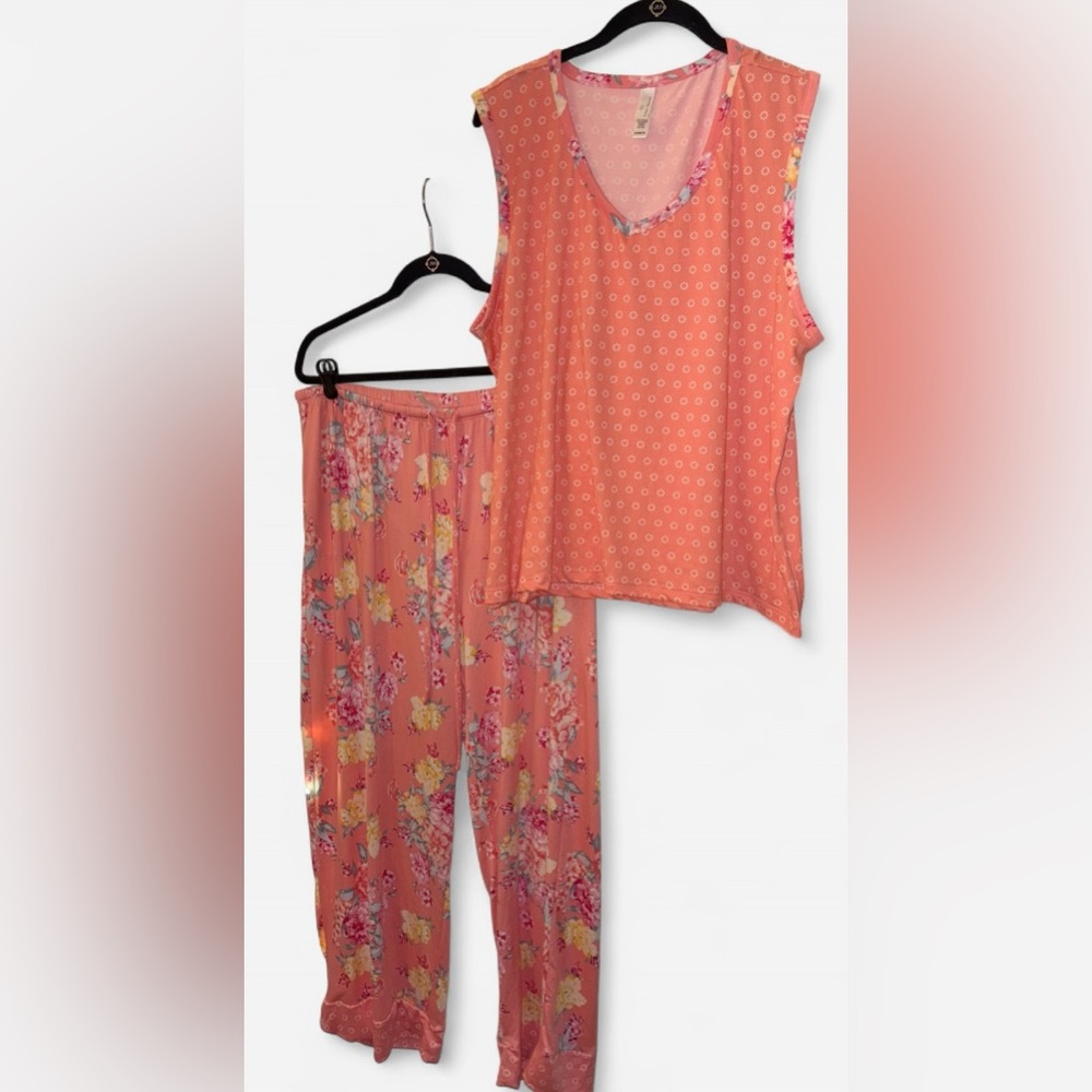 Flora Nikrooz Coral Floral Pajama Set